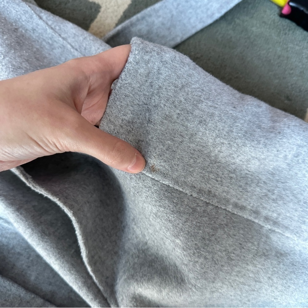 Reiss Millie Wool Blend Longline Overcoat, Grey, Size 6 - Picture 16 of 16